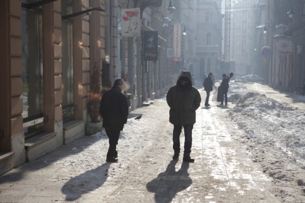 Temperaturat e ulëta në Sarajevë. Foto: Anadolu